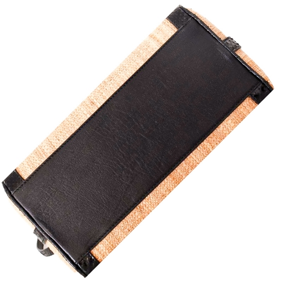 DOLCE & GABBANA Exotic Python Beige Raffia Designer Satchel Shoulder Han… - Picture 9 of 9